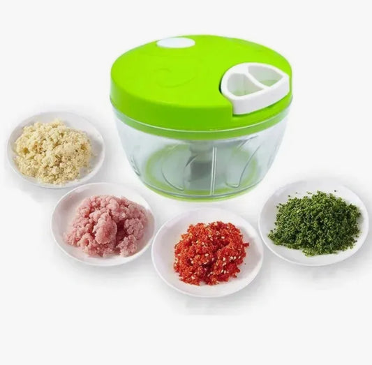 Multifunction Hand Pull Speedy Chopper Turbo Cutter Nicer Dicer Plus Vegetable Cutter/Chopper/Mincer/Mixer/Blender/Shredder to Chop Fruits Meat Onions/Nuts/Ginger/Herbs/Garlics