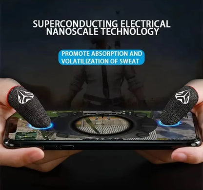 Touch screen Fingers sleeve for mobile gaming anti skid breathable thumb glove for PUBG and free fire or other game