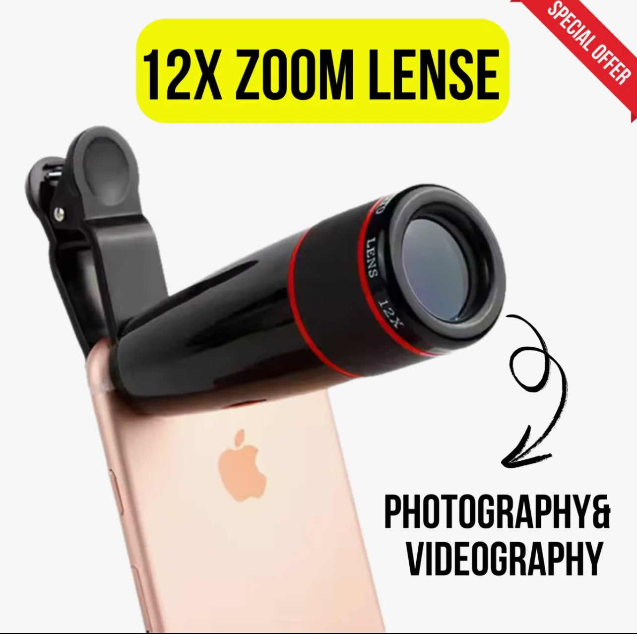 Stylish 8x18X Zoom lens for Mobile Universal lens for all mobile best for zooming videos and best quality pictures