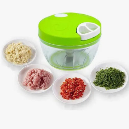 Multifunction Hand Pull Speedy Chopper Turbo Cutter Nicer Dicer Plus Vegetable Cutter/Chopper/Mincer/Mixer/Blender/Shredder to Chop Fruits Meat Onions/Nuts/Ginger/Herbs/Garlics