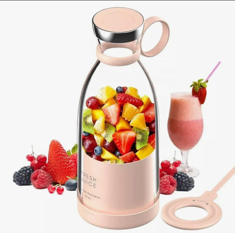 Fresh Juice Portable Blender Bottle – Mini USB Rechargeable Smoothie Maker