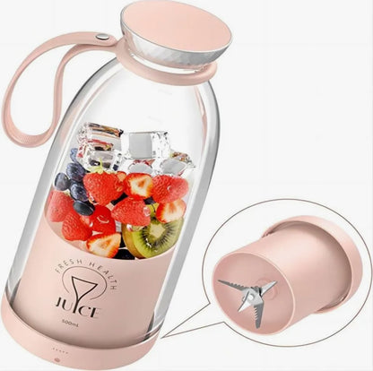 Fresh Juice Portable Blender Bottle – Mini USB Rechargeable Smoothie Maker