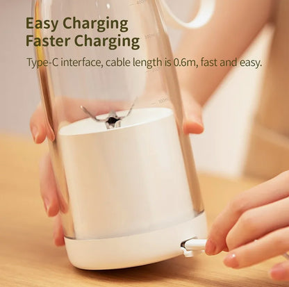 Fresh Juice Portable Blender Bottle – Mini USB Rechargeable Smoothie Maker