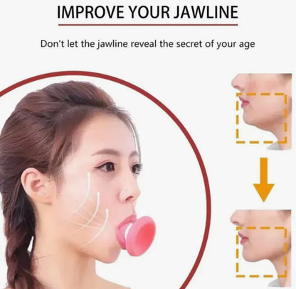 V Shape Face Slimming Tool Exerciser Facial Mouth Jaw Line Exercise Tool - Double Chin Mouth Muscle Tightener
