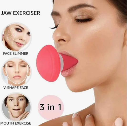 V Shape Face Slimming Tool Exerciser Facial Mouth Jaw Line Exercise Tool - Double Chin Mouth Muscle Tightener