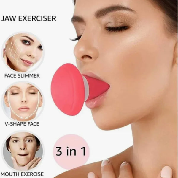 V Shape Face Slimming Tool Exerciser Facial Mouth Jaw Line Exercise Tool - Double Chin Mouth Muscle Tightener