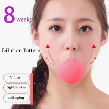 V Shape Face Slimming Tool Exerciser Facial Mouth Jaw Line Exercise Tool - Double Chin Mouth Muscle Tightener