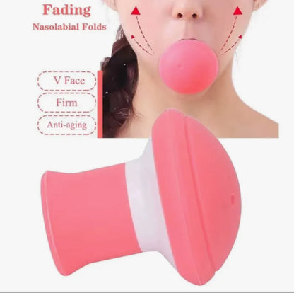 V Shape Face Slimming Tool Exerciser Facial Mouth Jaw Line Exercise Tool - Double Chin Mouth Muscle Tightener