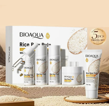 BIOAQUA Rice Raw Pulp Cleanser Brightening & Moisturizing Deep Cleansing Face Wash Facial Cleanser (100g) BQY41005