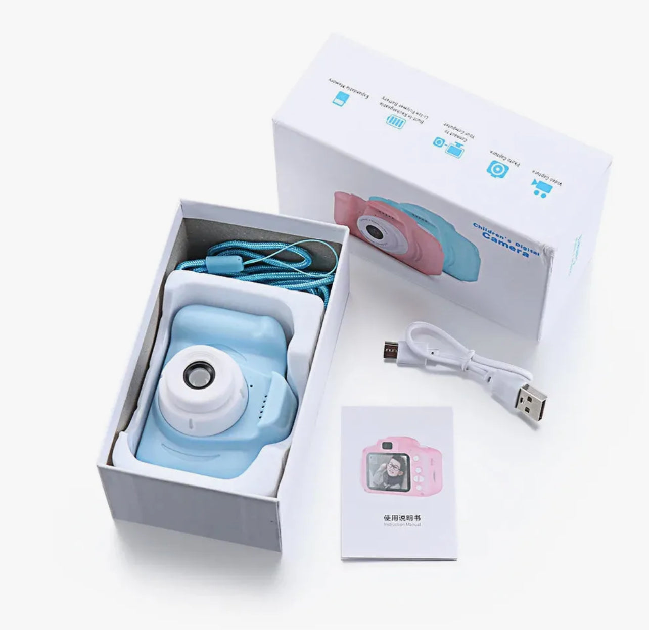 Mini HD Camera for Kids 1080P Digital Camera with Color Display Screen Rechargeable Battery