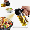500ml Glass Oil Spray Bottle – Premium Kitchen Oil Mister for Cooking, Baking & Salad Dressing – Reusable & Eco-Friendly Oil Sprayer with Fine Mist Nozzle
