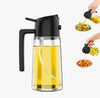 500ml Glass Oil Spray Bottle – Premium Kitchen Oil Mister for Cooking, Baking & Salad Dressing – Reusable & Eco-Friendly Oil Sprayer with Fine Mist Nozzle